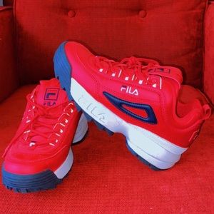 Women’s Chunky Red Filas